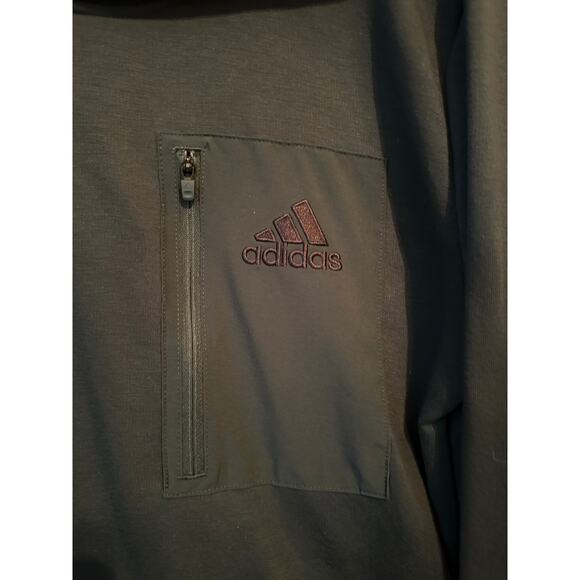 EUC Adidas Men’s Evergreen Pullover Hoodie Sweatshirt Size M GymToStreet Sporty - Picture 3 of 6